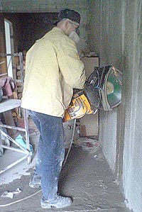 резка проемов