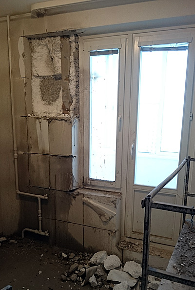 Алмазная резка окна