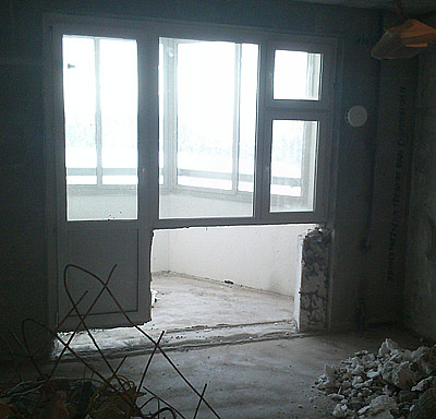 алмазная резка оконного блока