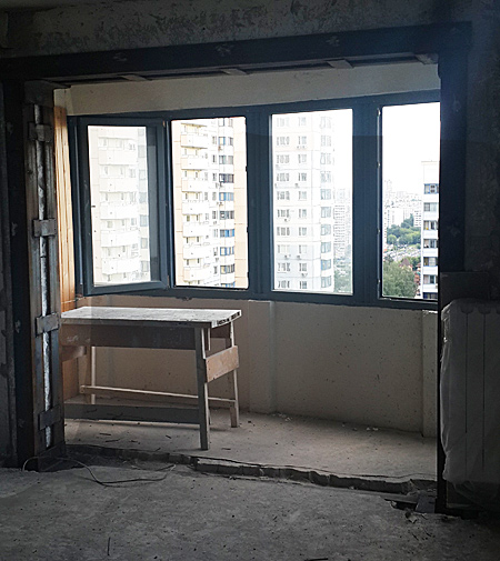 расширение и усиление оконного проема