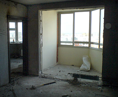 слом демонтаж оконного блока