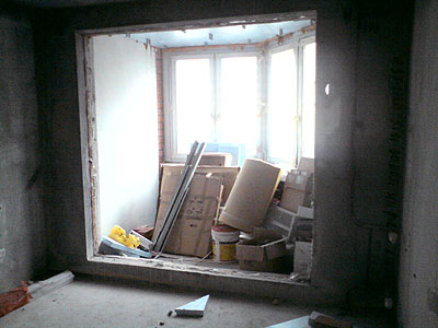 демонтаж оконного блока