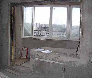 демонтаж оконного блока