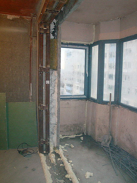 Усиление оконного блока