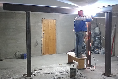 усиление проема в перекрытии