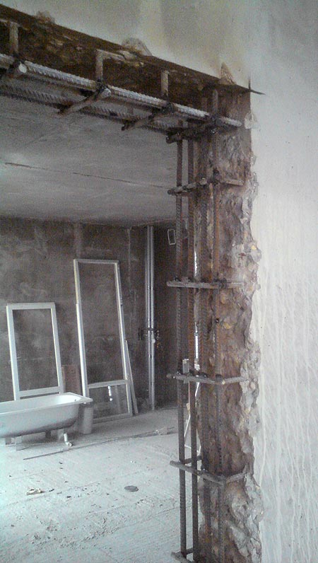 усиление проема согласно проекта