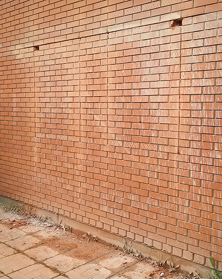 Изготовление окна в пенобетоне с облицовочным кирпичом