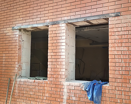 Окно в пенобетоне