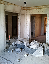 Демонтаж вырезанной части