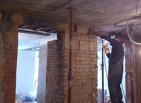 Расширение дверного проема вверх