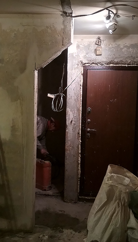 расширение в несущей стене