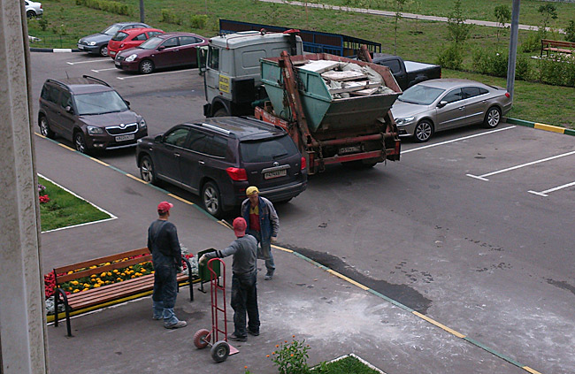 вывоз мусора после слома сантехкабины