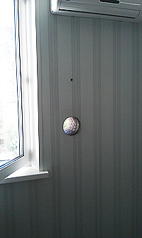 готовое отверстие после бурения бетона