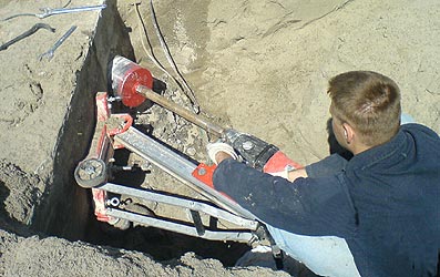 алмазное сверление отверстий под углом