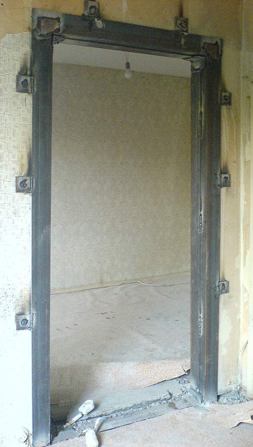 УСИЛЕНИЕ ПРОЕМА ИЗ 100 УГОЛКА