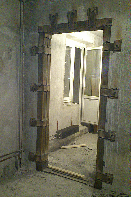 усиление проема уголком