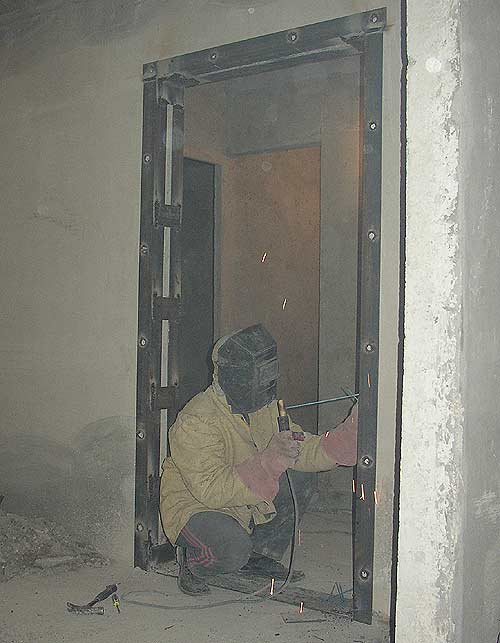 Монтаж усиления из уголка