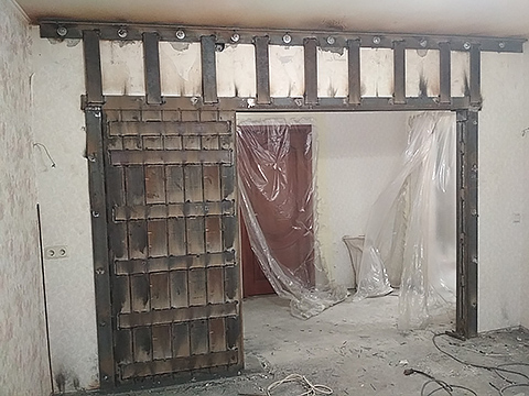 Сложное усиление при расширение проема