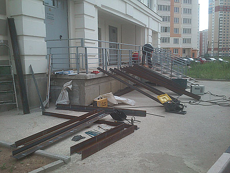 Подготовка металла для усиления проемов